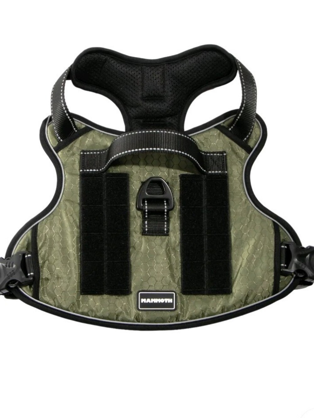 Mammoth Reflective Utility Dog Waking Harness, Green, XL